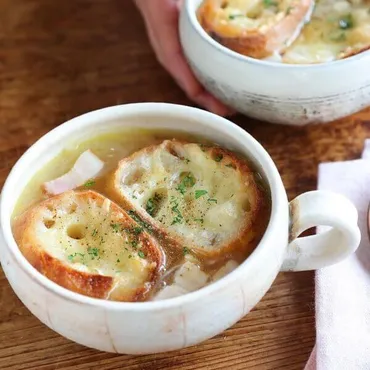 簡単！オニオングラタンスープ 