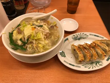 このボリューム!!この美味さ!!このコスパ!!やっぱり日高屋はすげぇな!!野菜たっぷりタンメン餃子セット税込730円に歓喜した夜!!