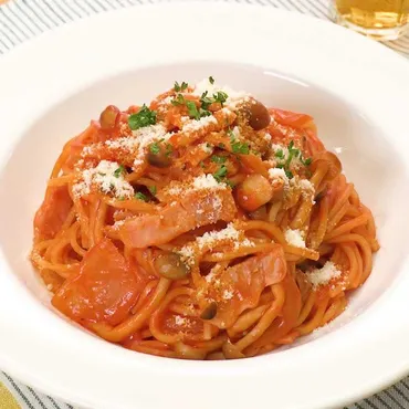 トマトジュースを使って！ ワンパン！トマトパスタ