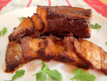 簡単！ゴージャス！ ☆ 豚バラブロックの赤ワイン＆コーラ煮 ...