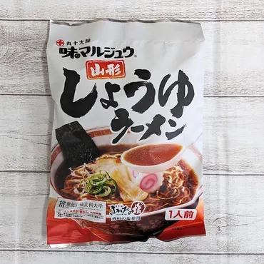 山形しょうゆラーメン　味マルジュウ　酒田の塩使用