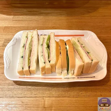 コメダ珈琲店で「ハムサンド」を食べてみた感想（進撃のグルメ ...