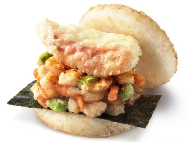 モスバーガーに夜限定ライスバーガー「よくばり天 金目鯛と ...