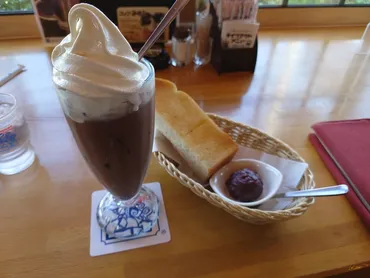 朝ジム後、コメダ珈琲店でアイスココア(モーニング付き)と ...