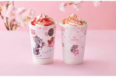 タリーズコーヒー「トムとジェリー」゛桜舞う゛限定コラボドリンク ...