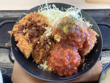 かつや】鶏だんごとチキンカツの合い盛りは鶏とチキンで相性良し ...