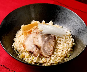 ノンフライ乾麺で油そば 