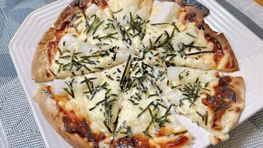 もち明太チーズピザ】業務スーパーのミラノ風ピザクラストで ...