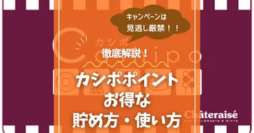 カシポポイントでホテル宿泊！貯め方・使い方・お得な裏ワザを ...