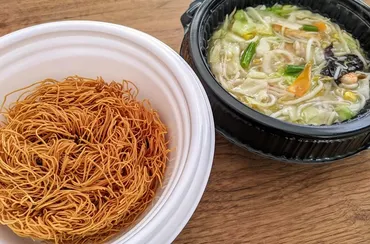 名前に偽り無し！リンガーハットの「野菜たっぷり皿うどん ...