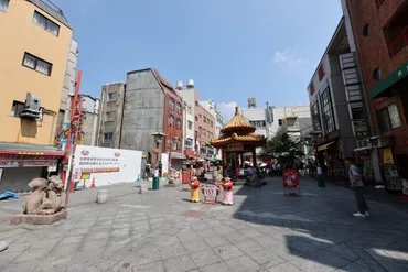 南京町・豚まん人気店「老祥記」店舗ビルが解体が間もなく完了 ...