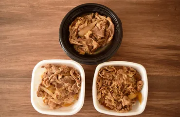 吉野家VS松屋VSすき家】大手3社牛丼並盛を食べ比べ！！味は違う ...