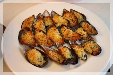 ムール貝のオーブン焼き