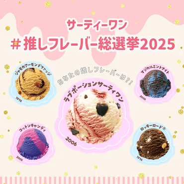 サーティワン総選挙2025結果発表】人気No.1はラブポ♡復刻 ...