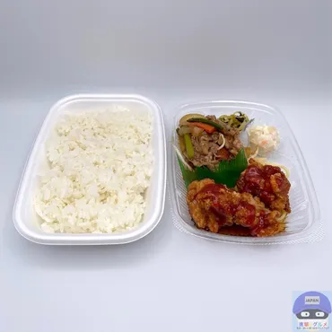 ほっともっとで「ヤンニョムチキン＆カルビ焼肉弁当」を注文してみた（進撃のグルメ） 