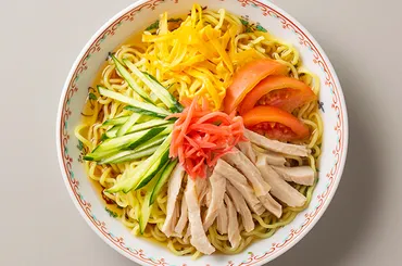 レシピ「冷やし中華」夏の定番冷やし中華にサラダチキンをトッピング♪