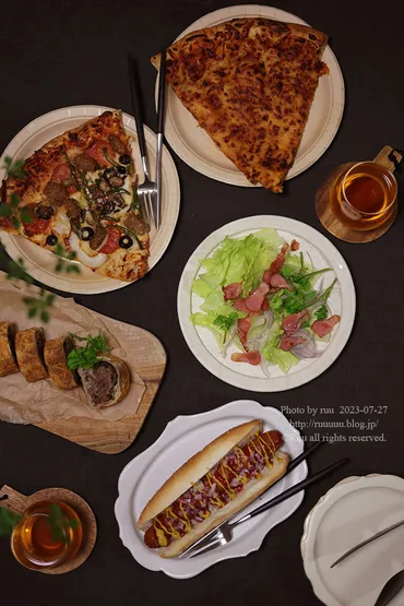 献立】コストコフードコートの晩ご飯。～ホットドッグとピザとプルコギベイクと～ : るぅのおいしいうちごはん Powered by ライブドアブログ