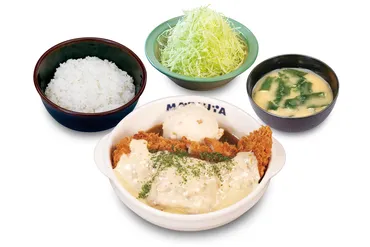 松のや、サクサク食感のやわらかなチキンかつを味わう「オニオンチーズチキンかつ」発売。ポテサラで味変も(グルメ Watch)