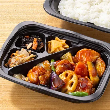 鶏と野菜の黒酢あん 弁当 