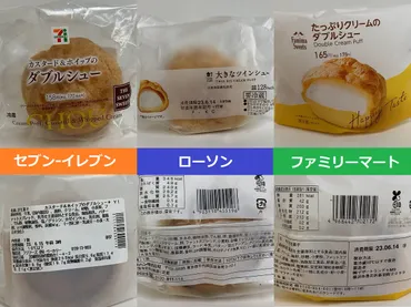 比較】セブン－イレブン、ファミマ、ローソン…3社の「シュークリーム」を食べ比べ！ 