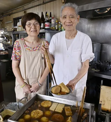 食べ歩き ご当地おでん】生姜醤油をかけてよし、付けてよし 姫路おでん