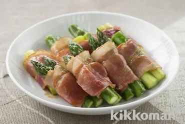 アスパラガスのベーコン巻き【人気の巻くだけメニュー】のレシピ・つくり方