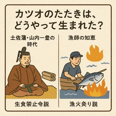 カツオのたたきは、どうやって生まれた?その起源と誕生秘話を徹底解説