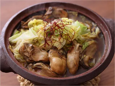 簡単】コクうま牡蠣鍋レシピ。味噌・豚肉・にんにく入り、だし不要。おつまみにも人気です!