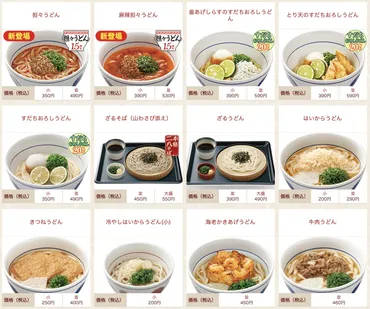 なか卯で一番人気の「うどん・そばメニュー」はどれ?【人気投票】