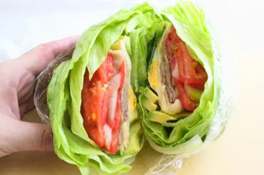 25kg痩せた時に食べてた】糖質＆カロリーオフな「レタスバーガー」作ろう！『モスの菜摘』をオマージュ♡ 