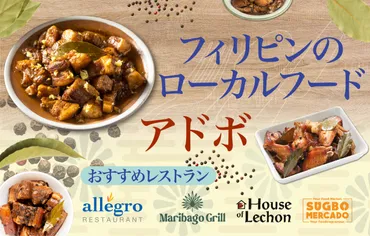 アドボってどんな料理？フィリピンの国民食アドボの魅力とレシピを徹底解説！アドボの歴史、多様なレシピ、簡単レシピ、アレンジ方法、献立提案まで