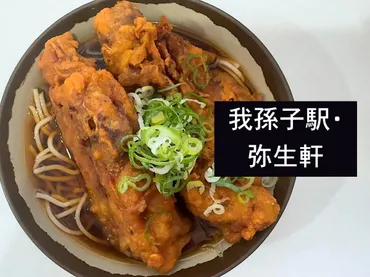 我孫子駅「弥生軒」の唐揚げそば！山下清画伯ゆかりの味を堪能？我孫子駅ホームの立ち食いそば店「弥生軒」の歴史と名物