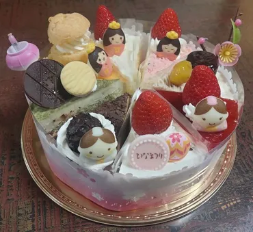 ひなまつり2024「シャトレーゼ 桃の節句 アソートデコレーションケーキ」と「さくら餅」 