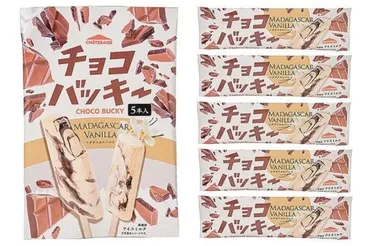 セブン‐イレブン限定 濃厚バニラにパリッと食感のチョコを合わせたシャトレーゼの人気アイスバー「チョコバッキー 」のマルチパックまた1本バラを10月7日（火）から順次発売(※)お手軽価格の人気アイスが登場… 
