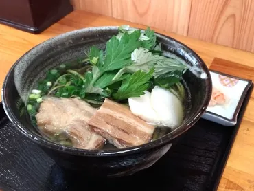 ふーちばーたっぷりの沖縄そば！ 