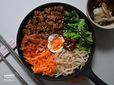 石焼風スキレットビビンバのレシピと楽しみ方