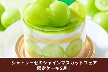 シャトレーゼ】8/25から期間限定で新発売！「シャインマスカットフェア」のケーキ5選 