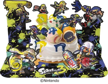 イカとタコがインクを塗り合うカラフルなアイス！サーティワン×『スプラトゥーン3』