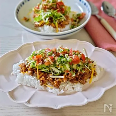 タコライス】本格サルサソースで、辛さ抑え目。沖縄料理。