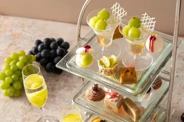 秋の味覚が魅惑のコラボ !「シャインマスカットとマロンのアフタヌーンティー」 9月12日より初登場