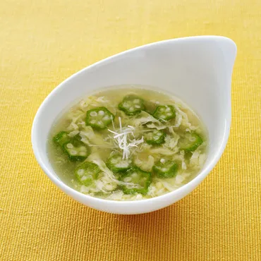 オクラの中華風スープ 