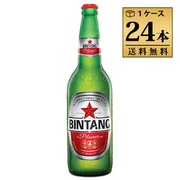 ビンタン(BINTANG)ビール 330ml 瓶 1ケース 24本セット ...