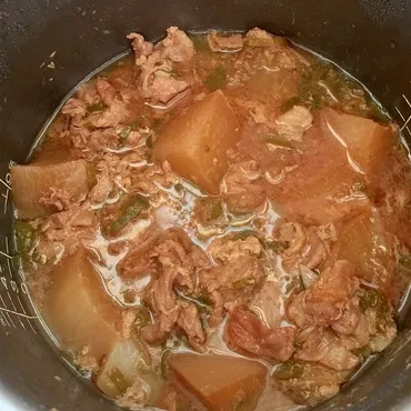 炊飯器で豚バラ大根