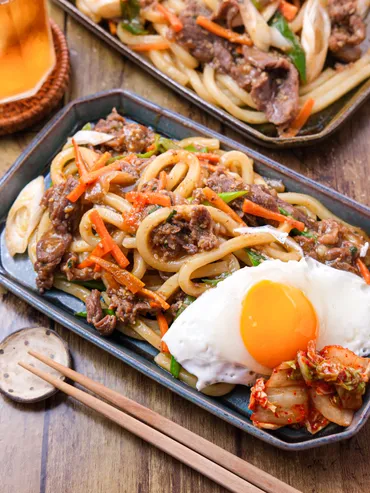 甘辛焼肉プルコギうどん】コストコのプルコギで簡単アレンジ♩