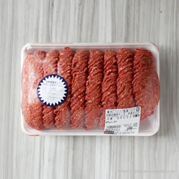 コストコの牛豚合挽き肉は赤身%でヘルシー!で円の安さも魅力