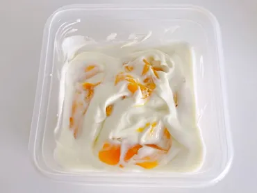 ドライマンゴーをヨーグルトにひと晩漬ける🥭→翌朝シャリッと濃厚な「マンゴーヨーグルトスムージー」が爆誕