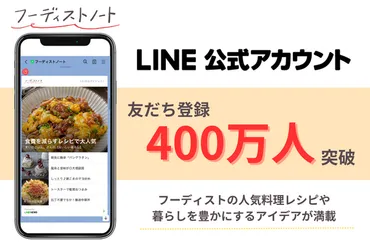 人気料理インフルエンサーのレシピを発信する「フーディストノート」公式アカウントのフォロワー数「万人」突破!