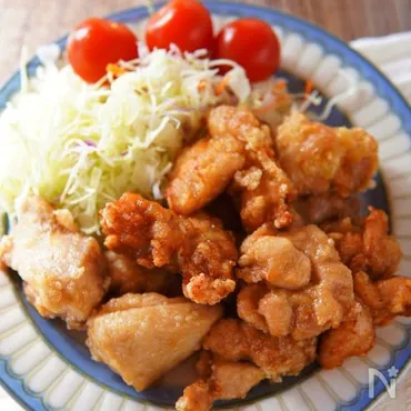 にんにく醤油の竜田揚げ】しっかり味が付いてて美味しい!😋
