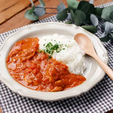 旨み凝縮!トマト缶で作る濃厚バターチキントマトカレー