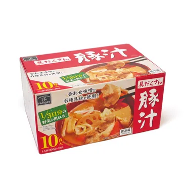具だくさん豚汁食入